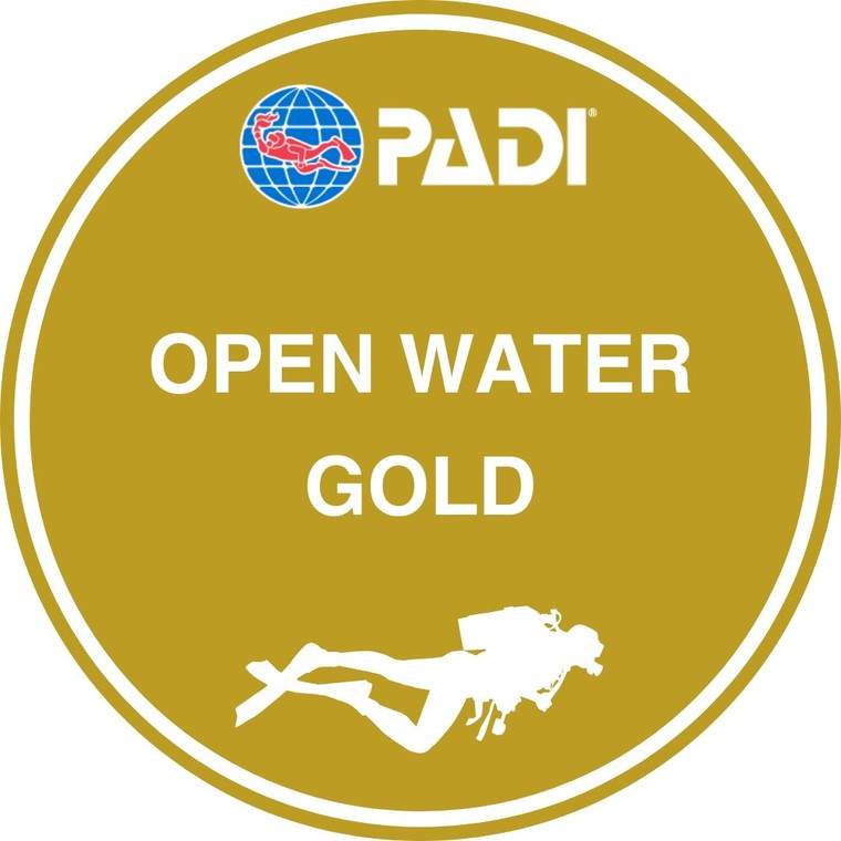 PADI Open Water Gold